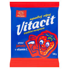 Vitacit jahoda + vit. C neperlivý nápoj 100 g